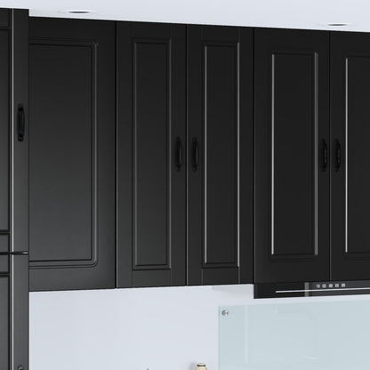 Armadietto a muro PORTO Nero 30 x 31 x 100 cm Legno multistrato | homemem39