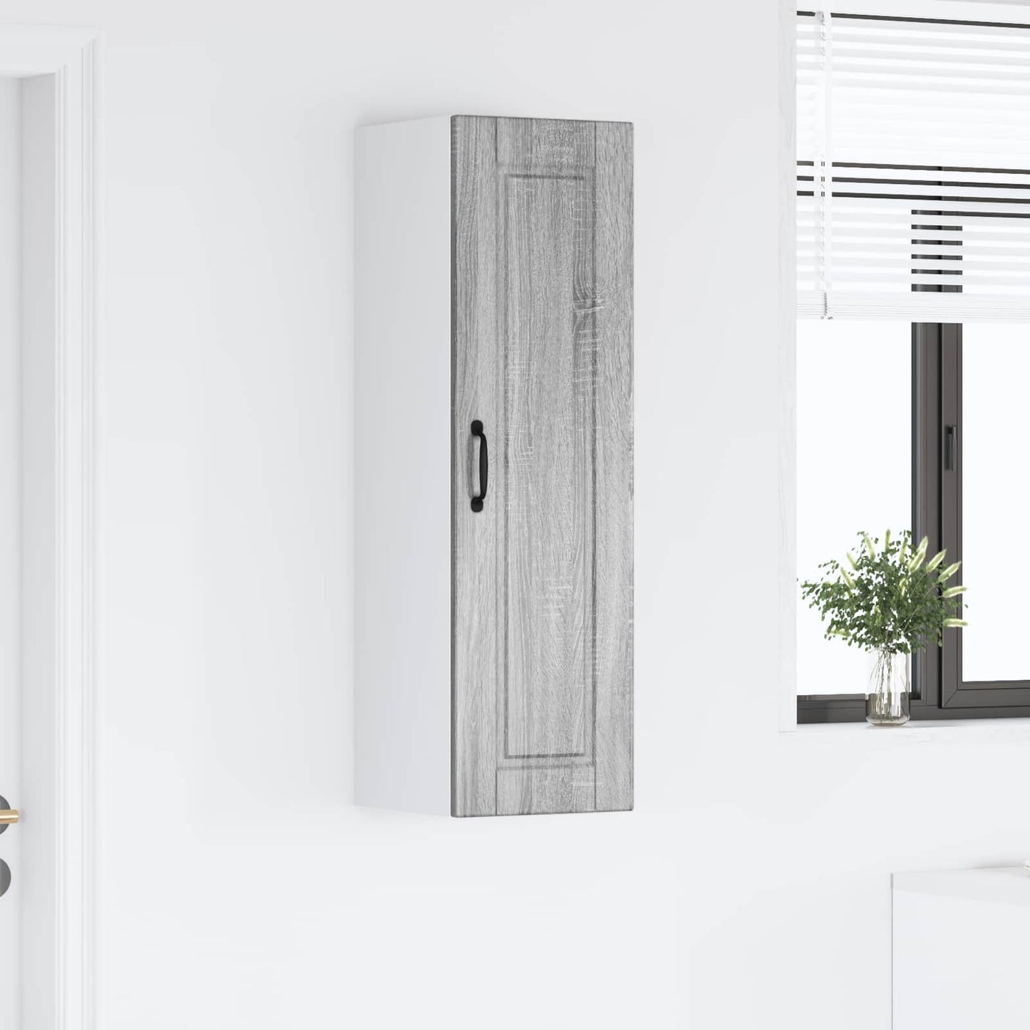 Armadietto a muro PORTO Grigio Sonoma 30 x 31 x 100 cm | homemem39