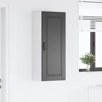 Armadietto a muro PORTO Nero 40 x 31 x 100 cm Legno multistrato | homemem39