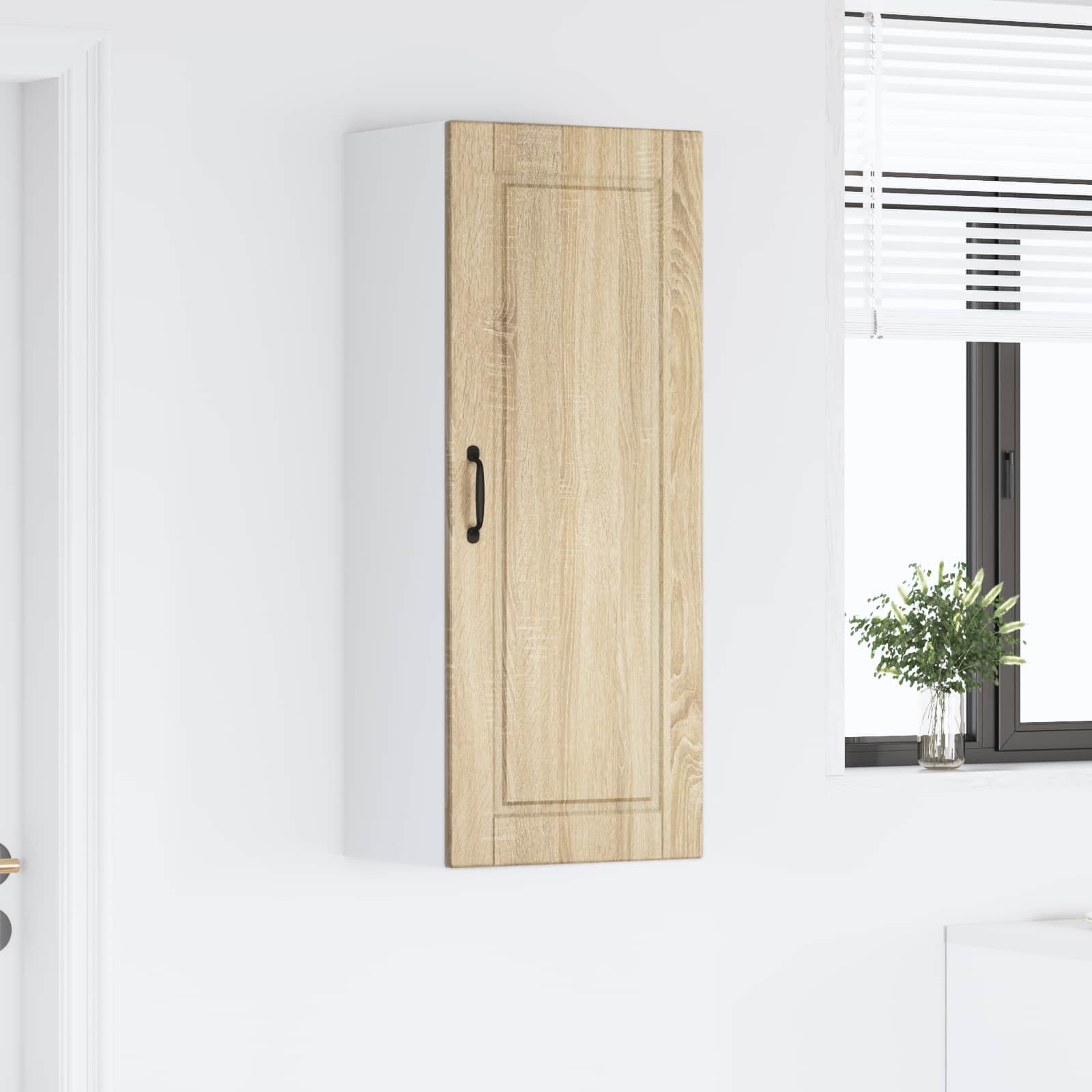 Armadietto a muro PORTO Rovere Sonoma 40 x 31 x 100 cm | homemem39