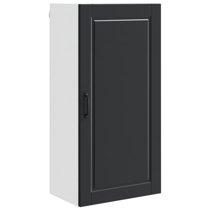 Armadietto a muro PORTO Nero 50 x 31 x 100 cm Legno multistrato