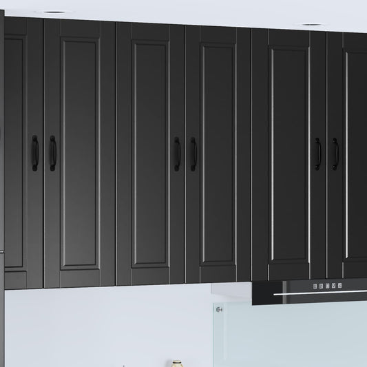 Armadietto a muro PORTO Nero 60 x 31 x 100 cm Legno multistrato