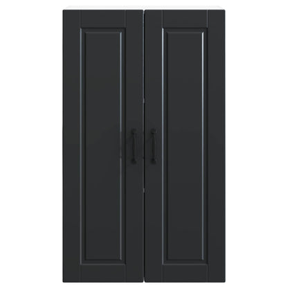 Armadietto a muro PORTO Nero 60 x 31 x 100 cm Legno multistrato