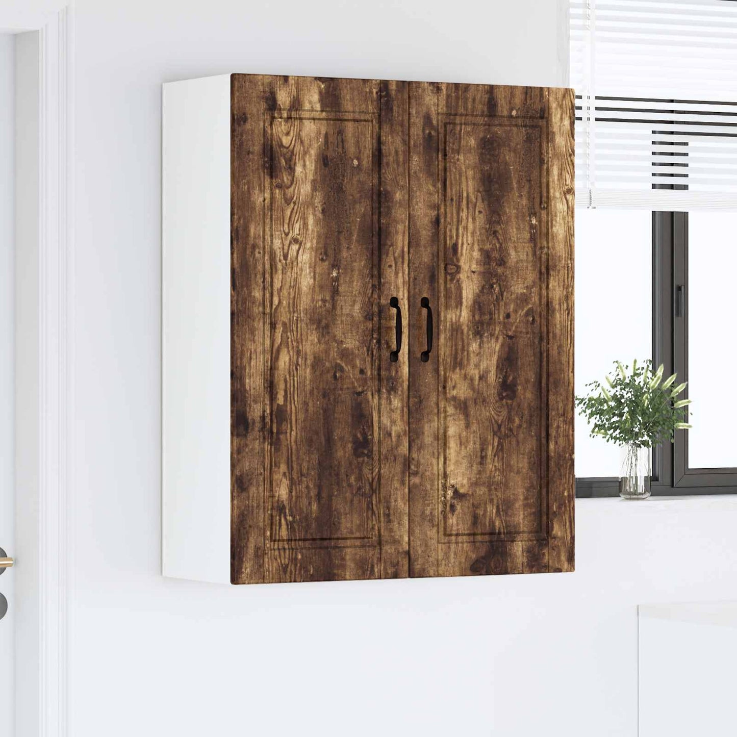 Armadietto a muro PORTO Rovere fumé 80 x 31 x 100 cm