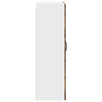 Mobile in vetro da parete PORTO Rovere fumé 80 x 31 x 100 cm
