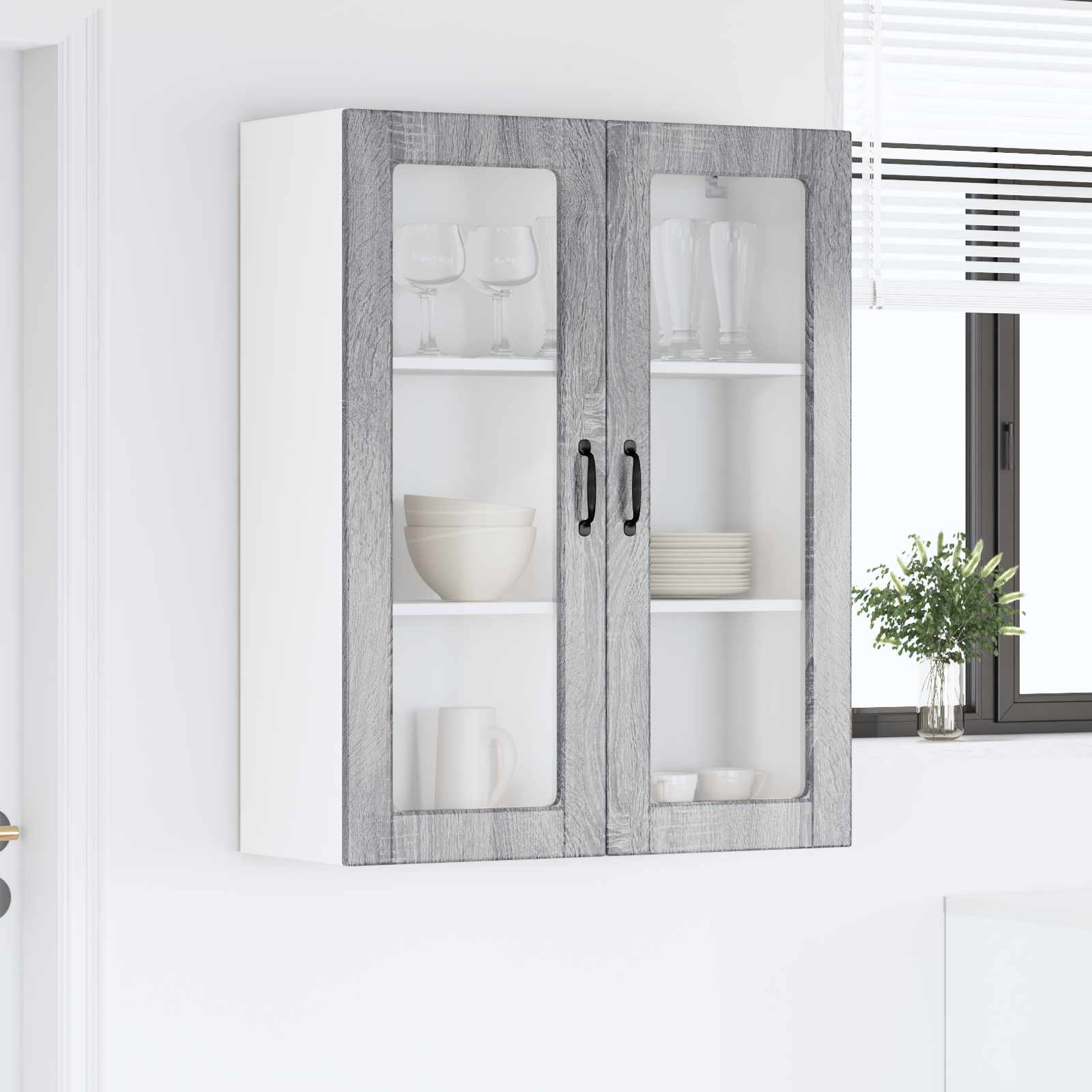Pannello lavastoviglie con porta Grigio Sonoma 80 x 31 x 100 cm | homemem39
