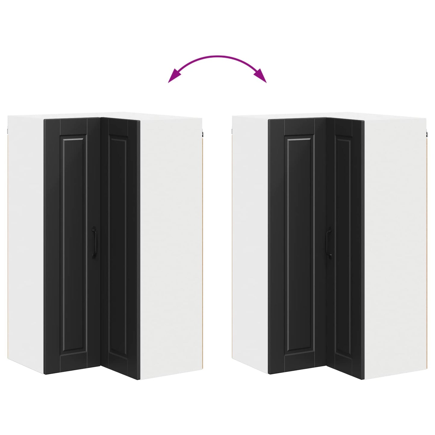 Pannello lavastoviglie Nero 57 x 57 x 100 cm Legno multistrato | homemem39