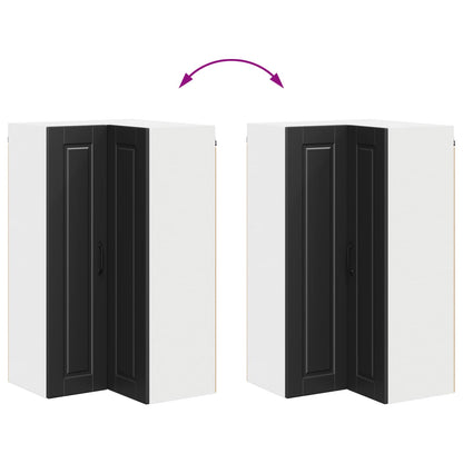 Mobile angolare per parete PORTO Nero 57 x 57 x 100 cm