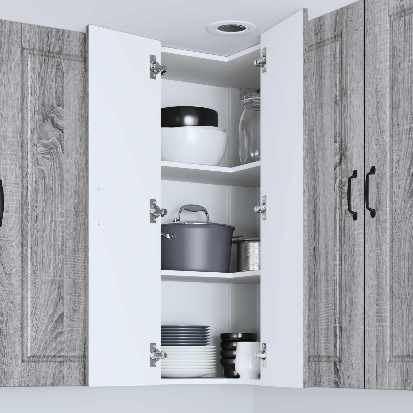 Pannello lavastoviglie con porta Grigio Sonoma 57 x 57 x 100 cm | homemem39