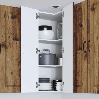 Mobile angolare per parete PORTO Legno vecchio 57 x 57 x 100 cm