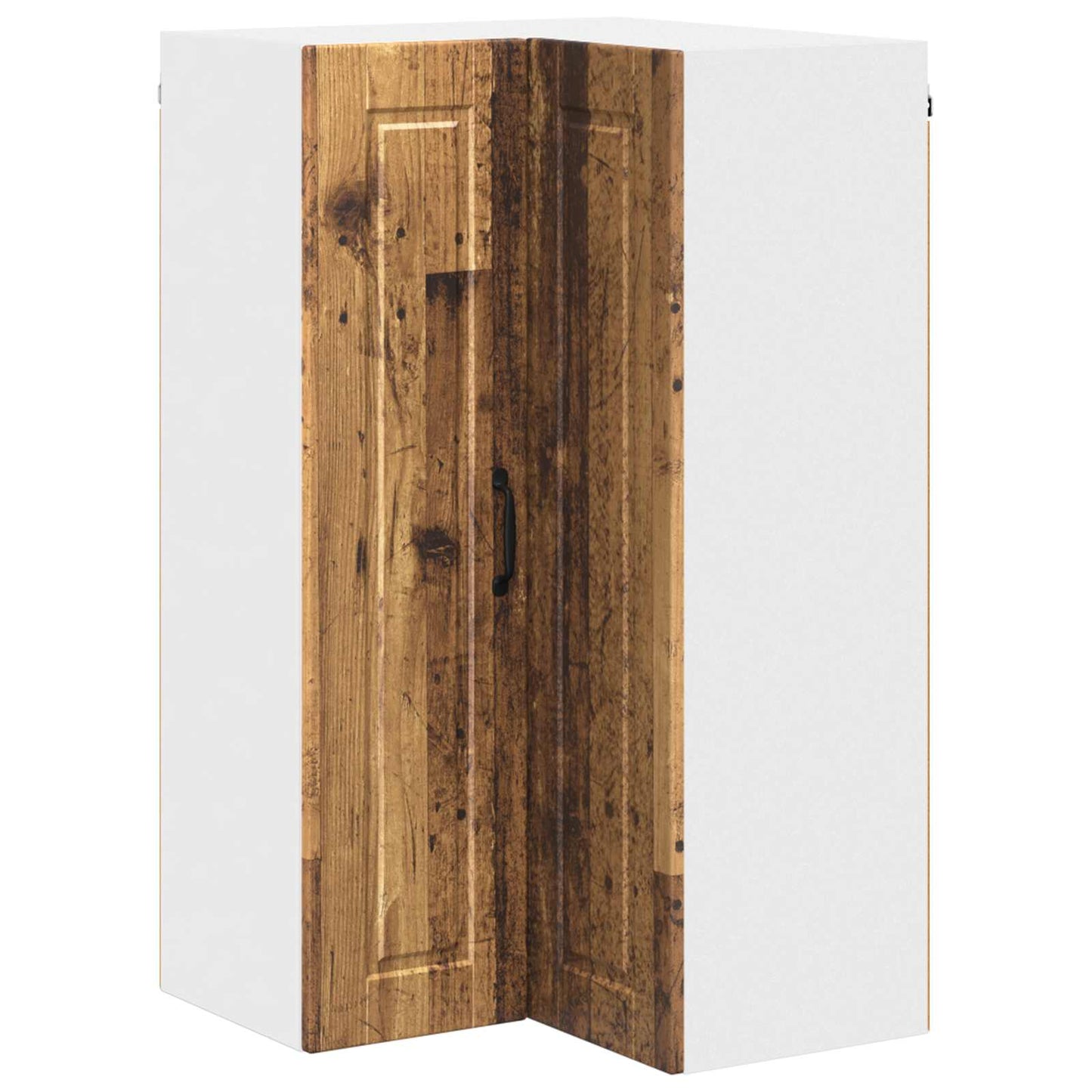 Mobile angolare per parete PORTO Legno vecchio 57 x 57 x 100 cm