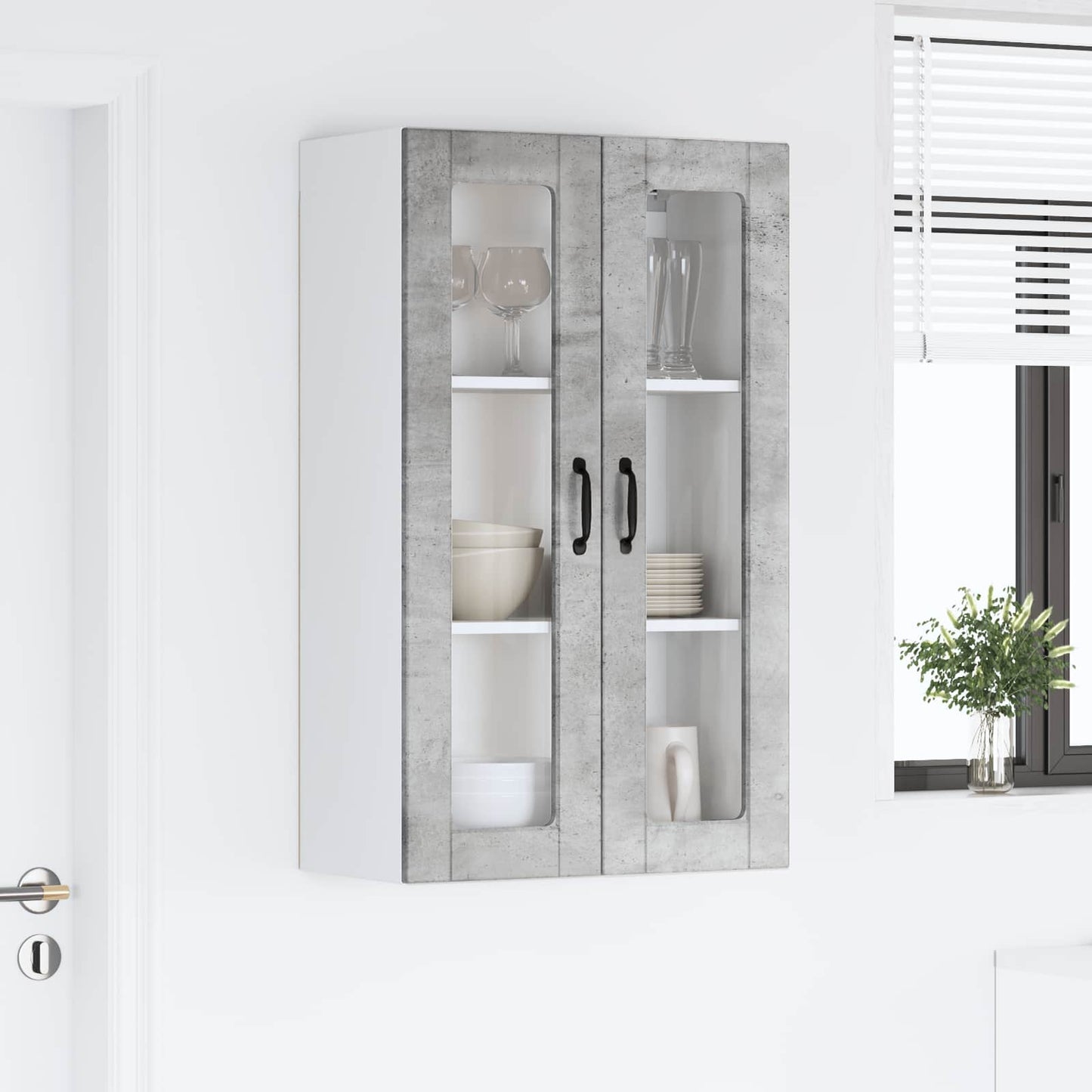 Pannello lavastoviglie Grigio cemento 60 x 31 x 100 cm | homemem39