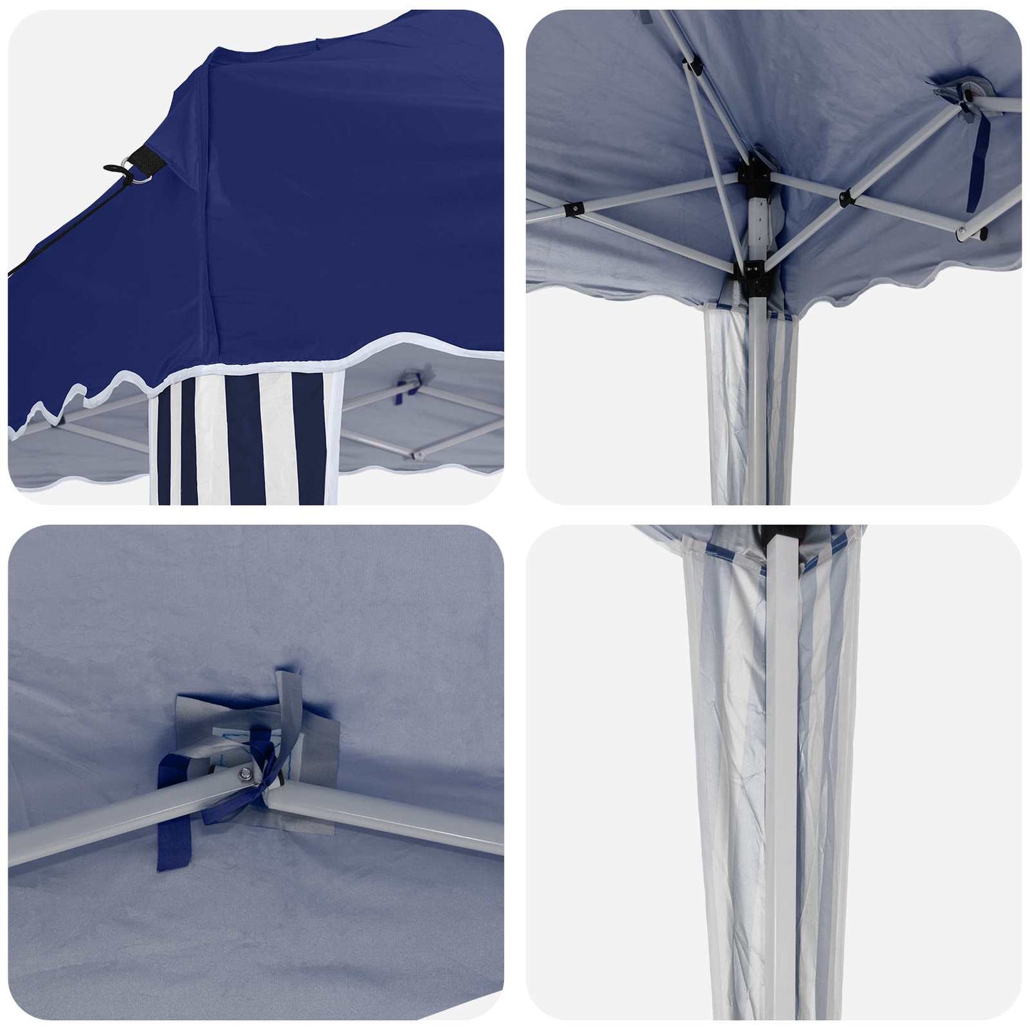 Tenda per feste a pop-up Blu 195 x 195 x 245 cm Tessuto Oxford | homemem39