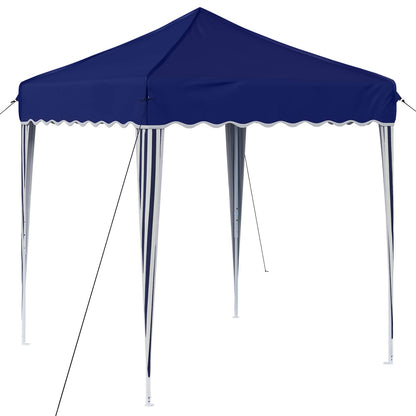 Tenda per feste a pop-up 195 x 195 x 245 cm Blu Tessuto Oxford
