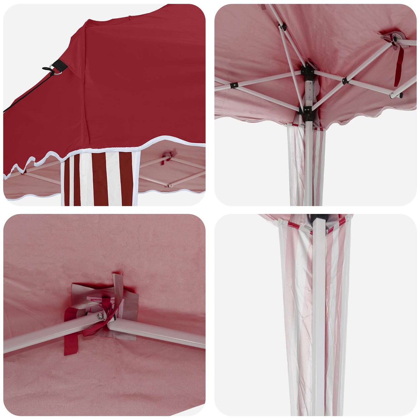 Tenda per feste a pop-up Borgogna 195 x 195 x 245 cm | homemem39