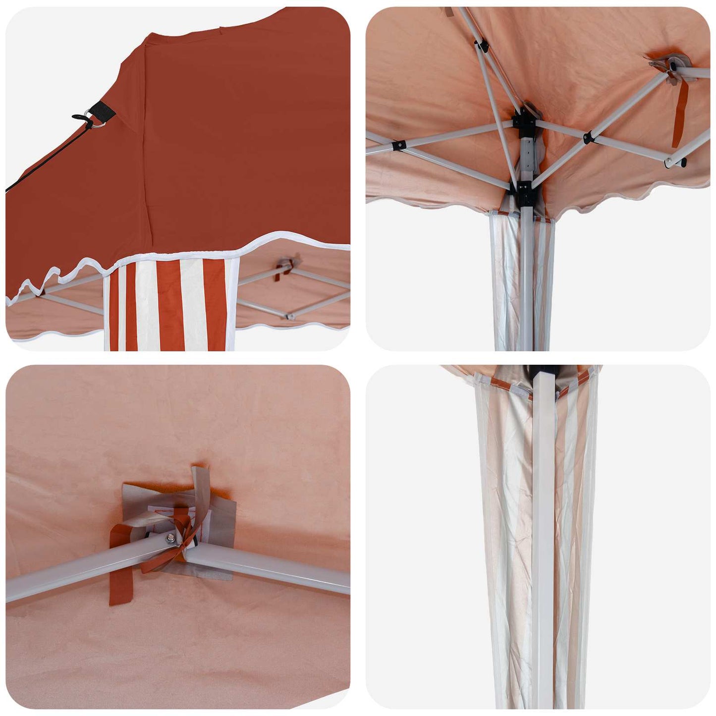 Tenda per feste a pop-up 195 x 195 x 245 cm Terracotta | homemem39