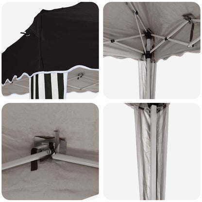 Tenda per feste a pop-up 195 x 195 x 245 cm Nero Tessuto Oxford | homemem39