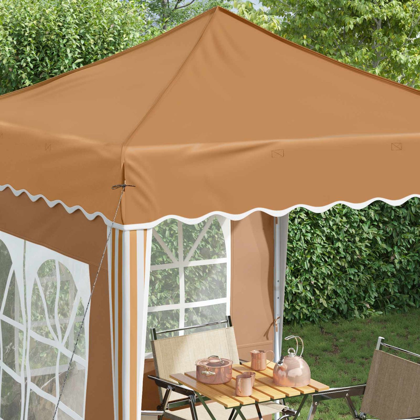 Tenda per feste a pop-up 195 x 195 x 245 cm Beige | homemem39