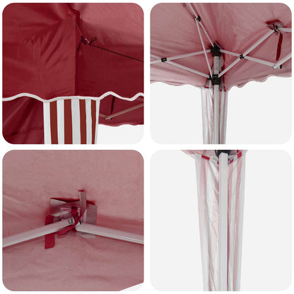 Tenda per feste a pop-up 195 x 195 x 245 cm Borgogna