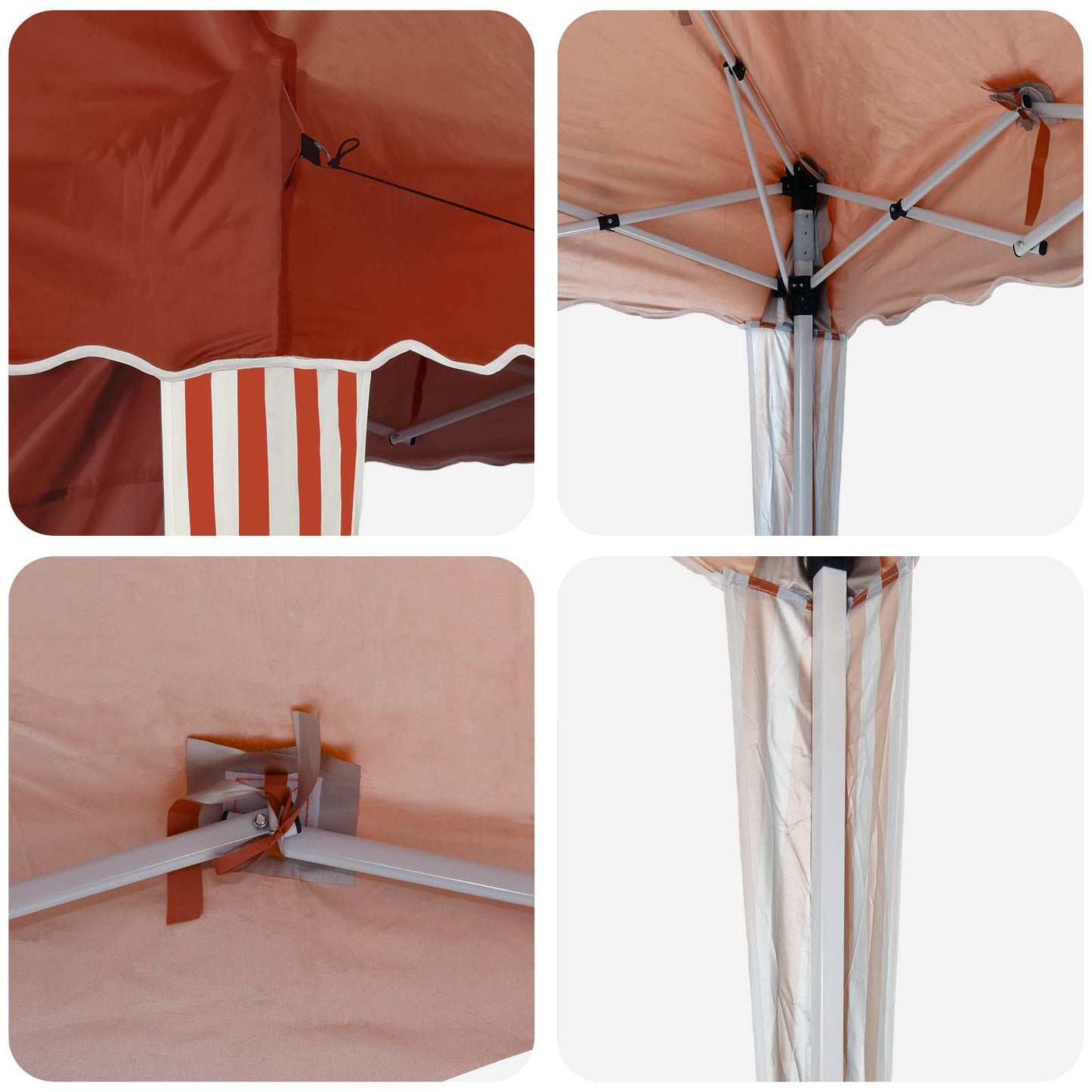 Tenda per feste a pop-up 195 x 195 x 245 cm Terracotta