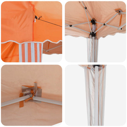Tenda per feste a pop-up 195 x 195 x 245 cm Arancione