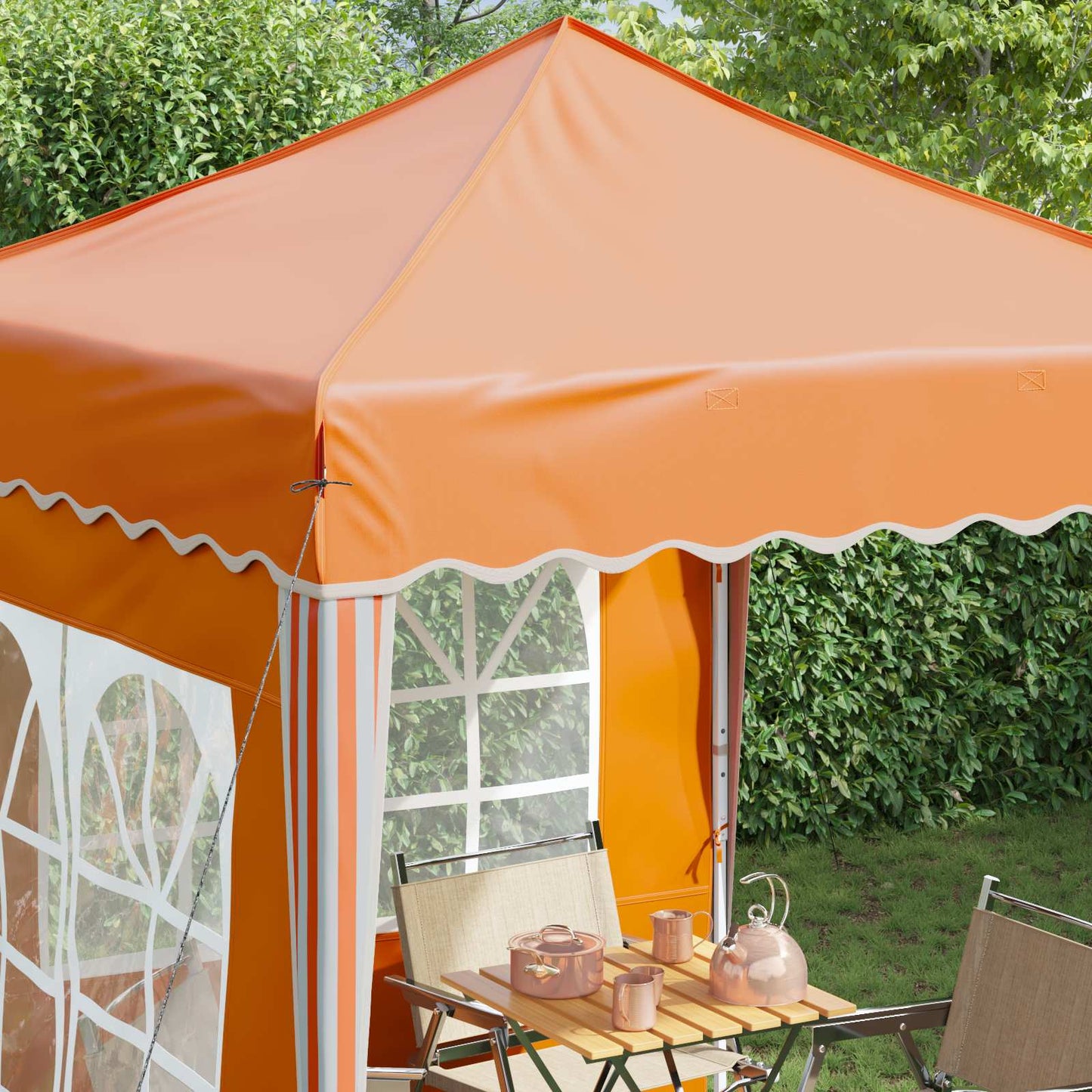Tenda per feste a pop-up 195 x 195 x 245 cm Arancione | homemem39