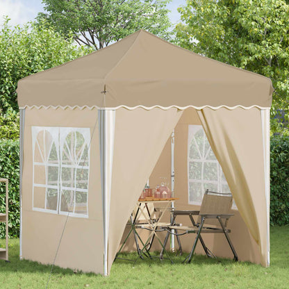 Tenda per feste a pop-up 195 x 195 x 245 cm Crema