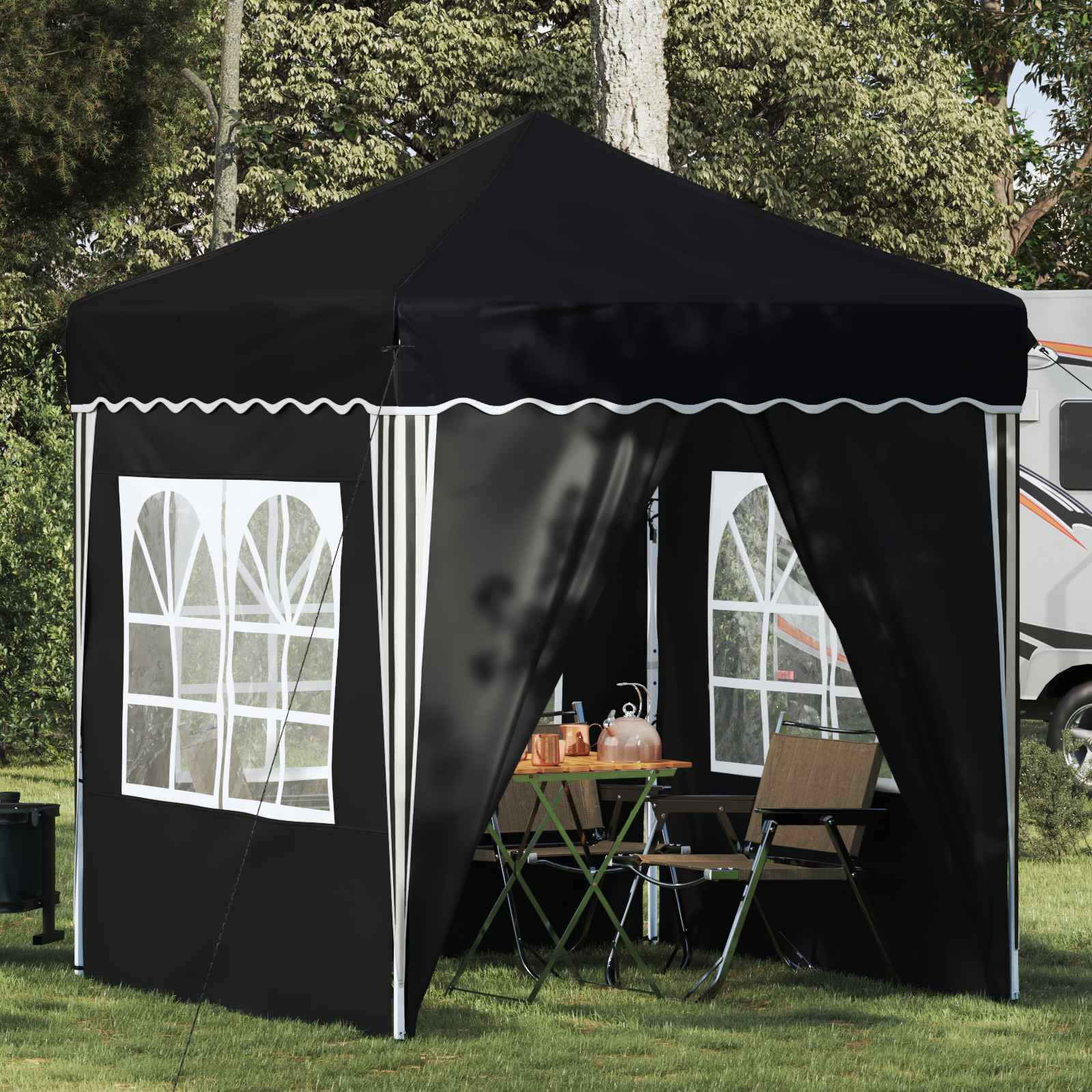 Tenda per feste a pop-up 195 x 195 x 245 cm Antracite | homemem39