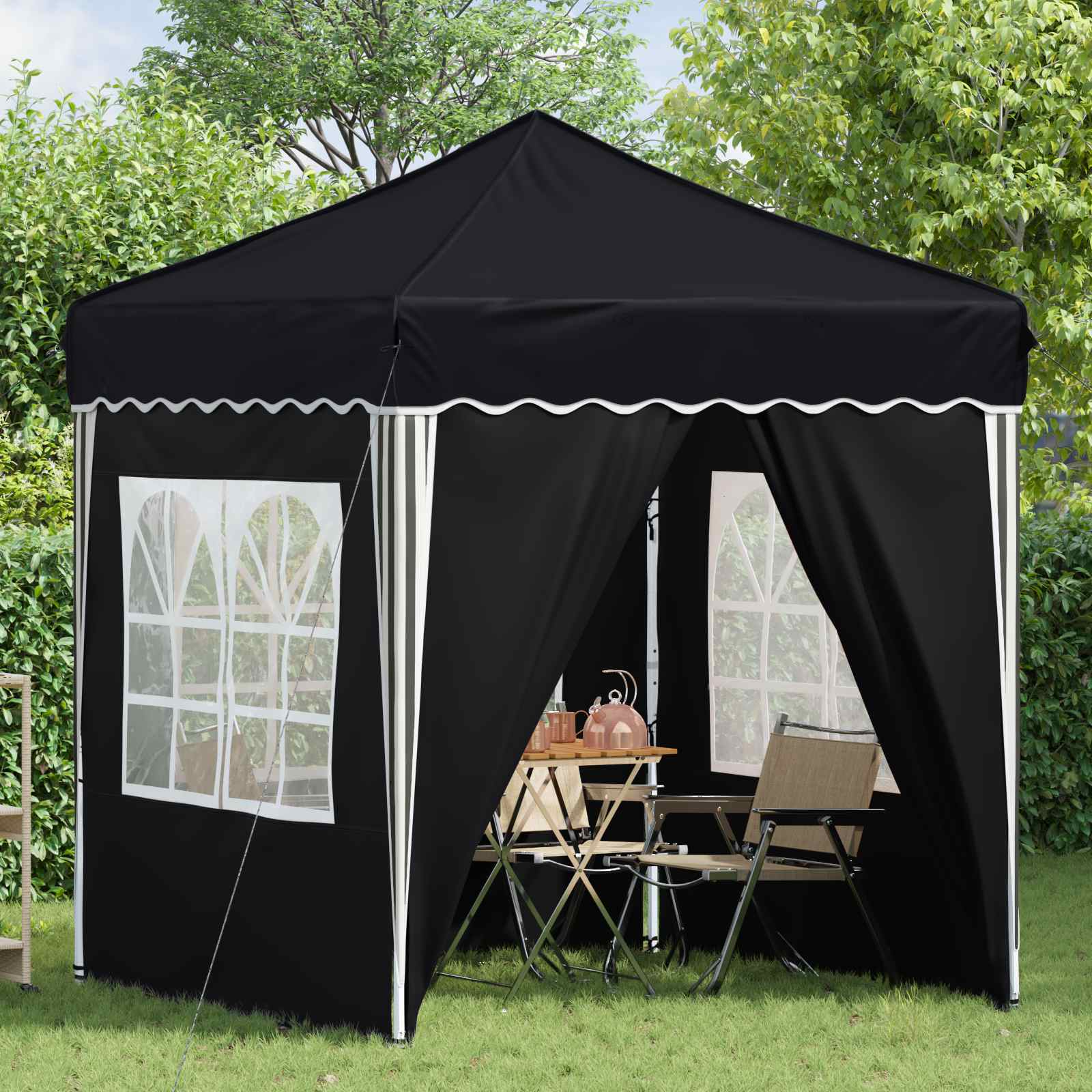 Tenda per feste a pop-up 195 x 195 x 245 cm Antracite | homemem39