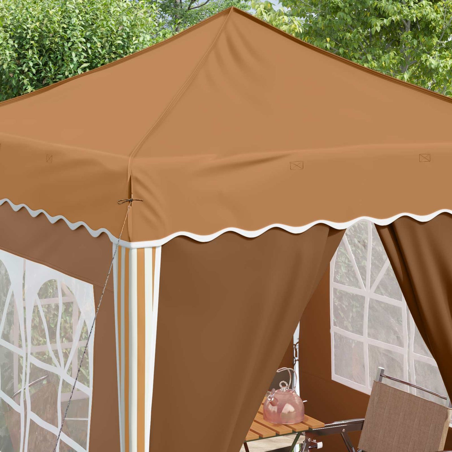 Tenda per feste a pop-up 195 x 195 x 245 cm Beige | homemem39