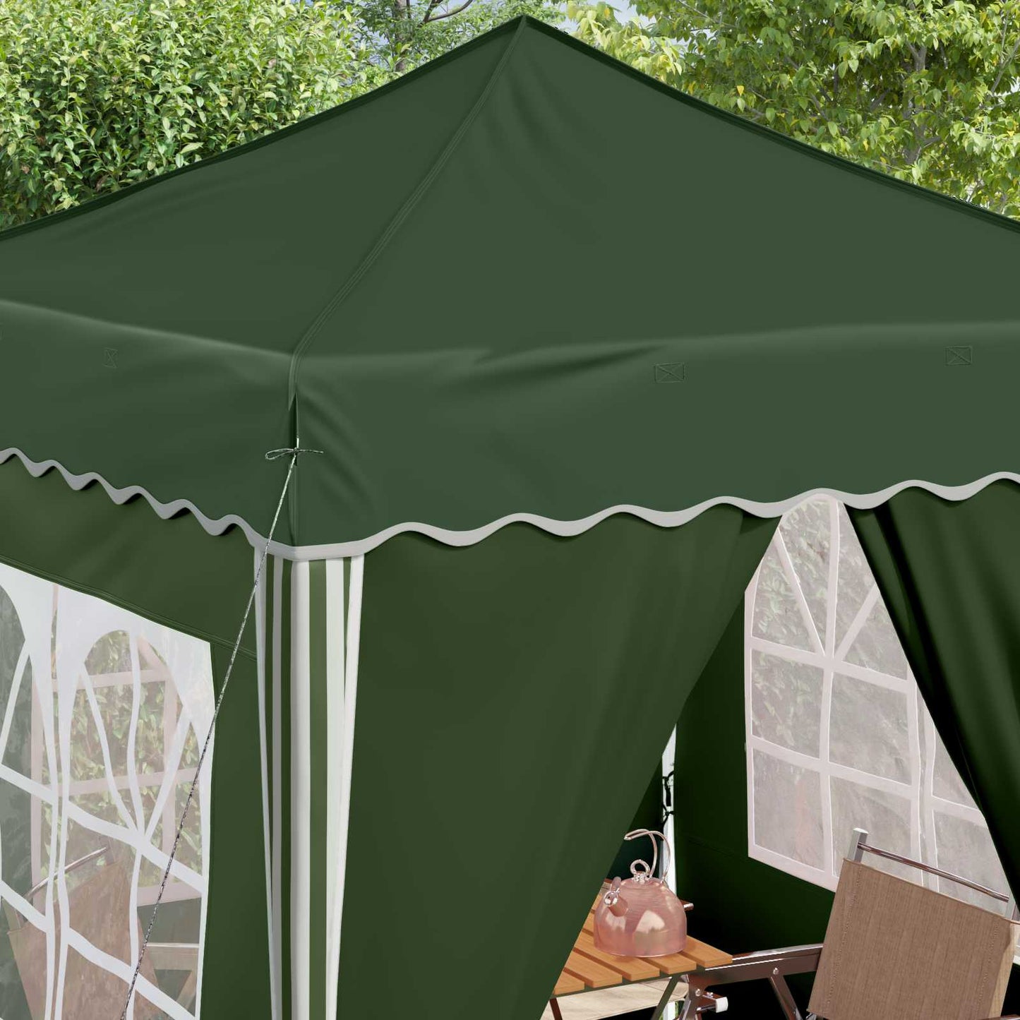 Tenda per feste a pop-up 195 x 195 x 245 cm Verde | homemem39