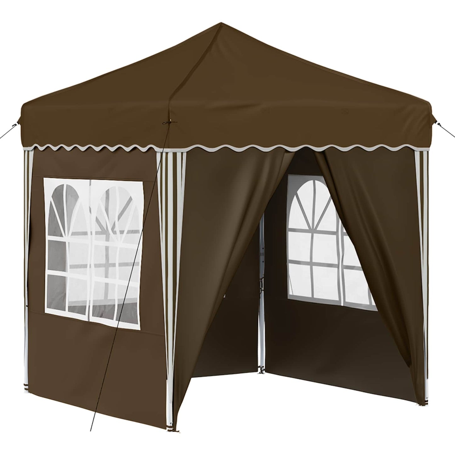 Tenda per feste a pop-up 195 x 195 x 245 cm Tortora | homemem39