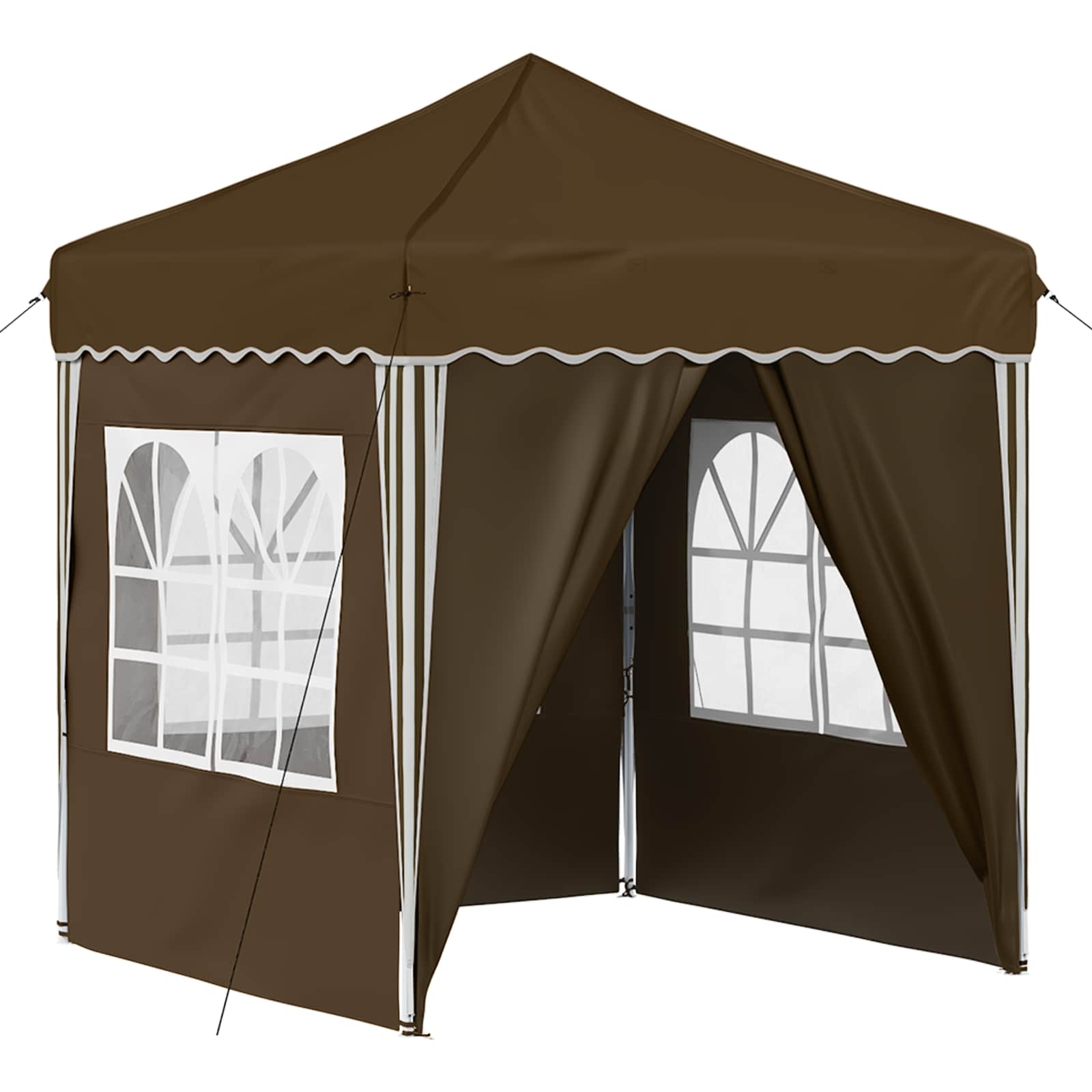 Tenda per feste a pop-up 195 x 195 x 245 cm Tortora | homemem39