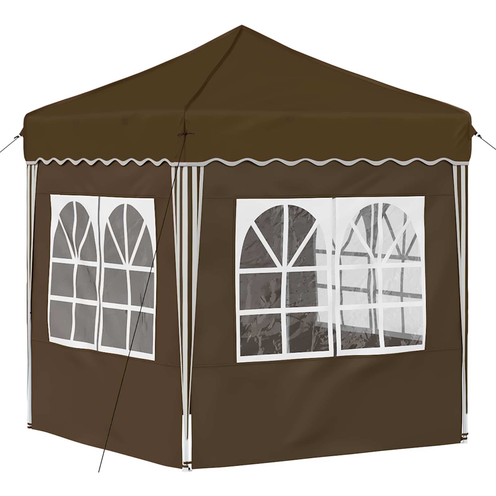 Tenda per feste a pop-up 195 x 195 x 245 cm Tortora | homemem39