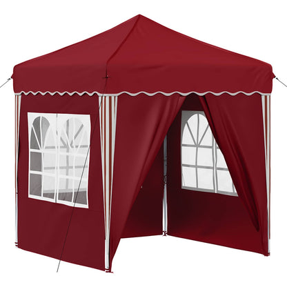 Tenda per feste a pop-up 195 x 195 x 245 cm Borgogna | homemem39