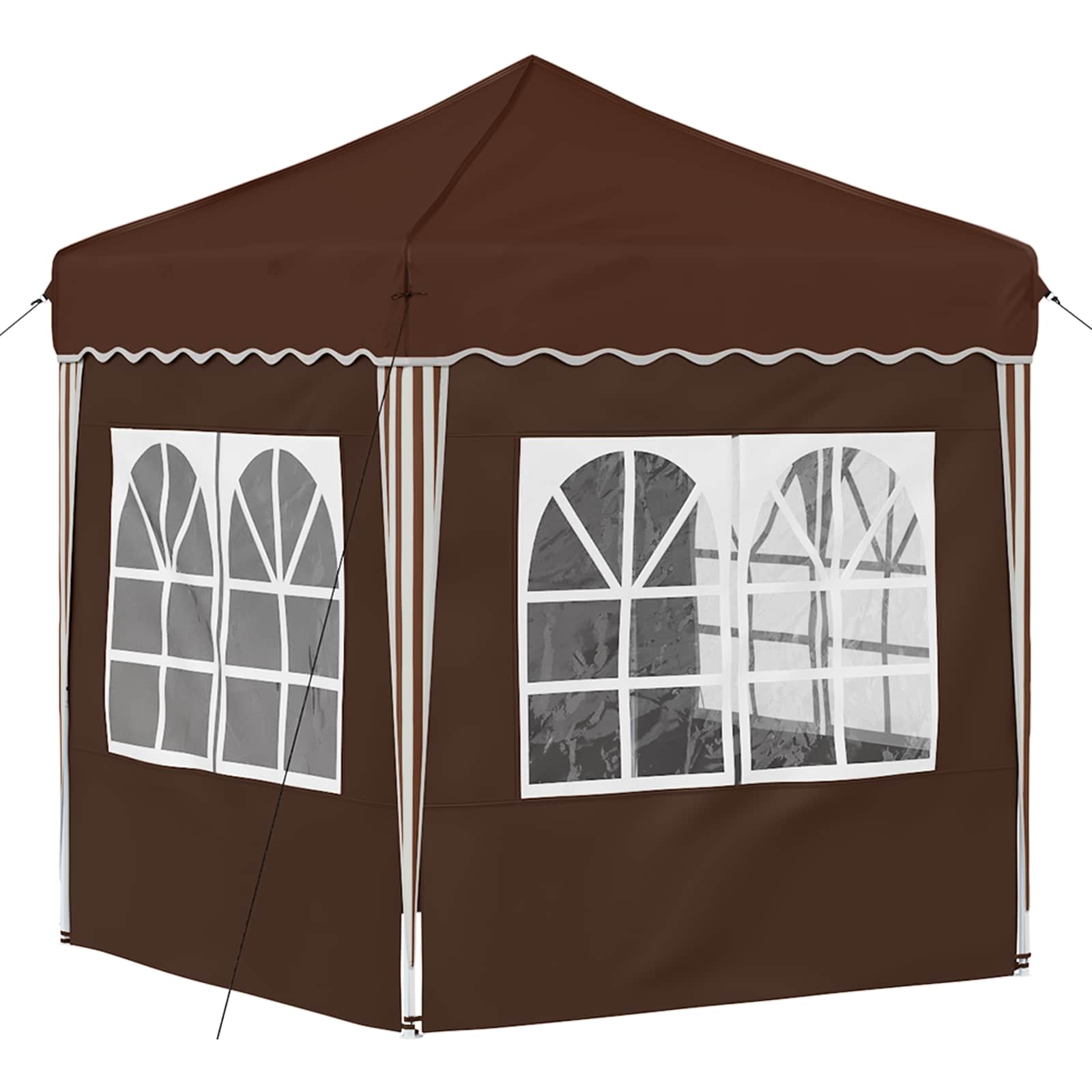 Tenda per feste a pop-up 195 x 195 x 245 cm Marrone | homemem39