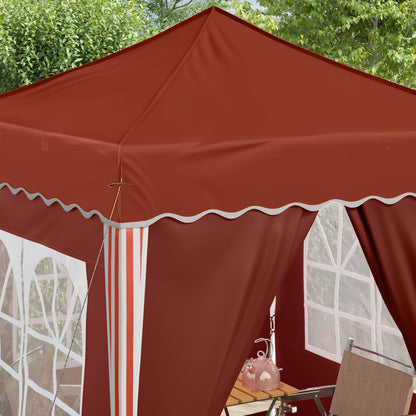 Tenda per feste a pop-up 195 x 195 x 245 cm Terracotta | homemem39