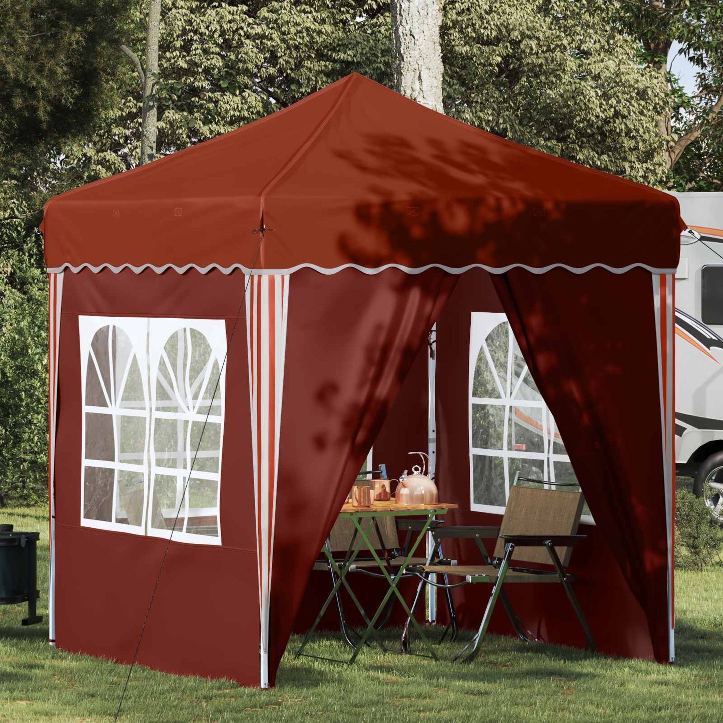 Tenda per feste a pop-up 195 x 195 x 245 cm Terracotta | homemem39