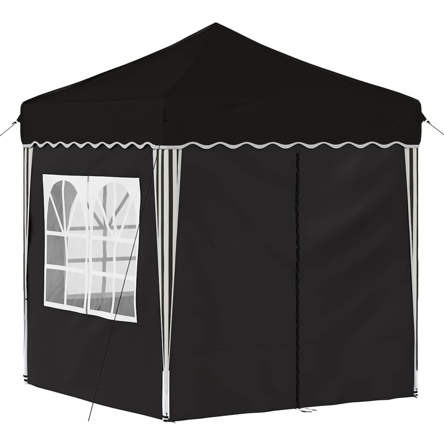 Tenda per feste a pop-up 195 x 195 x 245 cm Nero Tessuto Oxford | homemem39