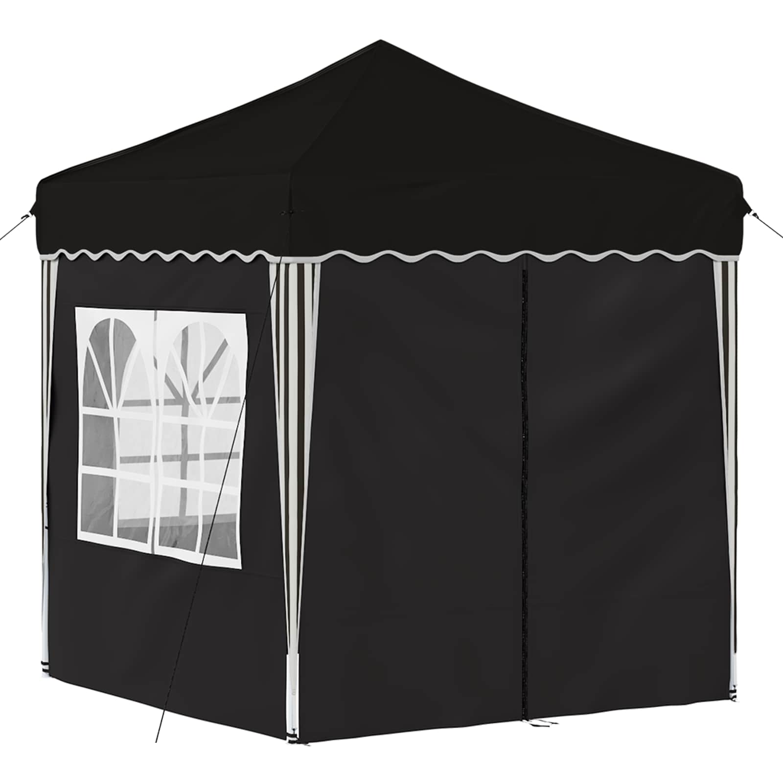 Tenda per feste a pop-up 195 x 195 x 245 cm Nero Tessuto Oxford | homemem39