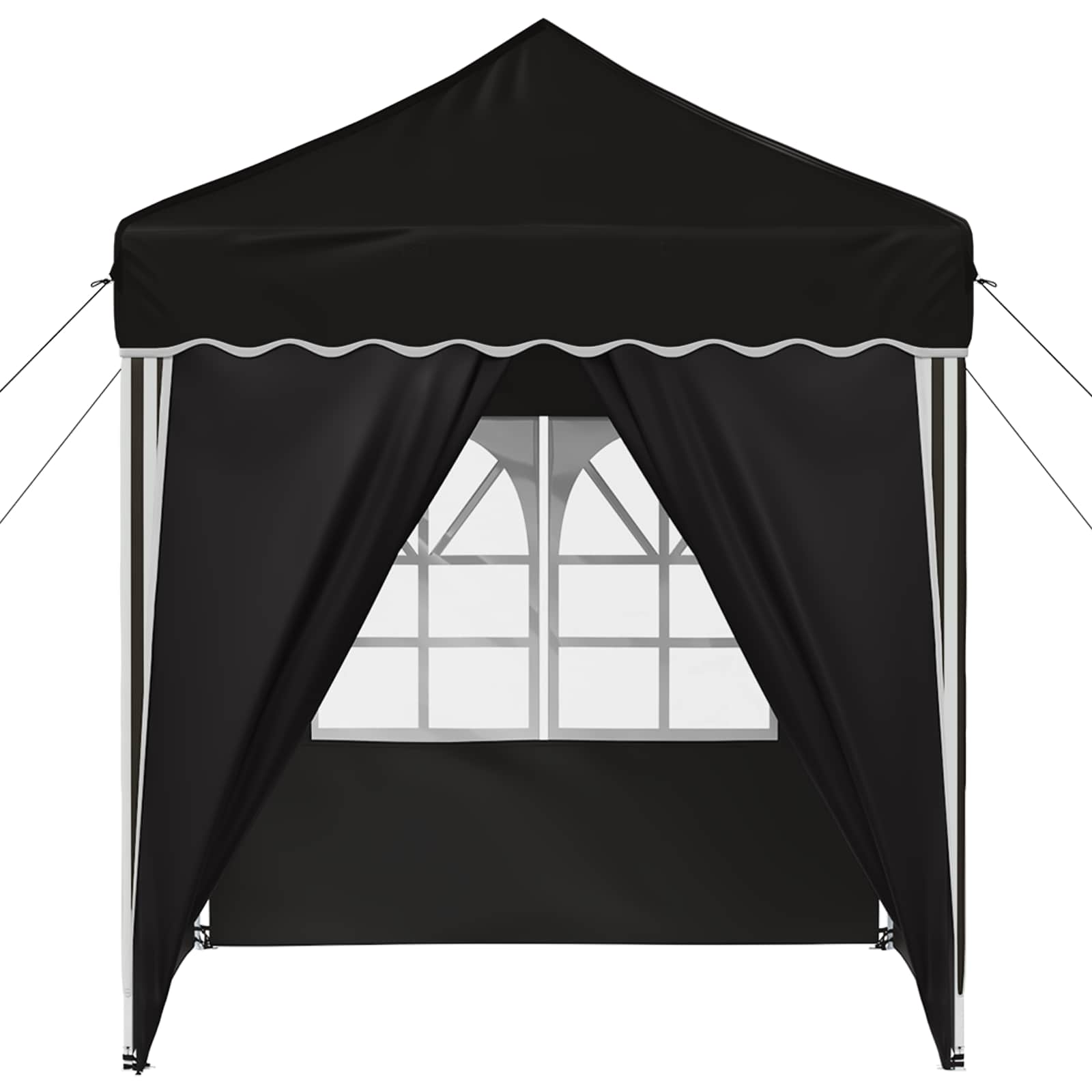Tenda per feste a pop-up 195 x 195 x 245 cm Nero Tessuto Oxford | homemem39