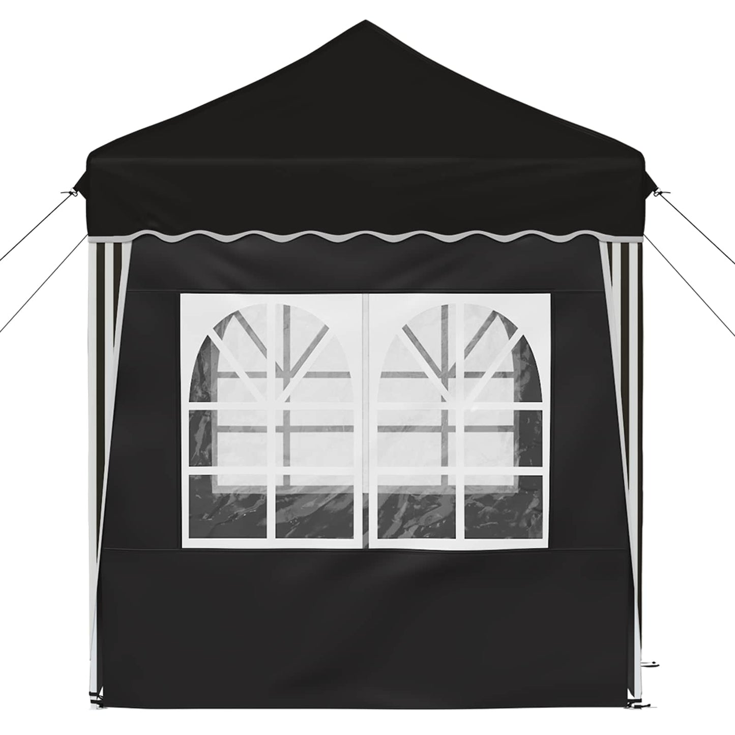 Tenda per feste a pop-up 195 x 195 x 245 cm Nero Tessuto Oxford | homemem39