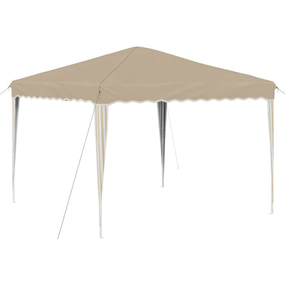 Tenda per feste a pop-up 288 x 288 x 245 cm Crema