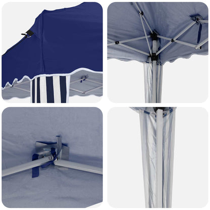 Tenda per feste a pop-up 288 x 288 x 245 cm Blu Tessuto Oxford | homemem39
