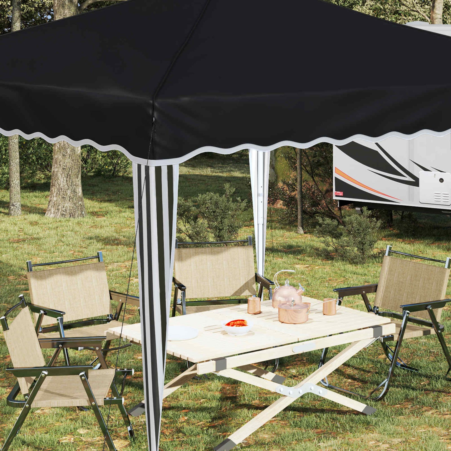 Tenda per feste a pop-up 288 x 288 x 245 cm Antracite | homemem39