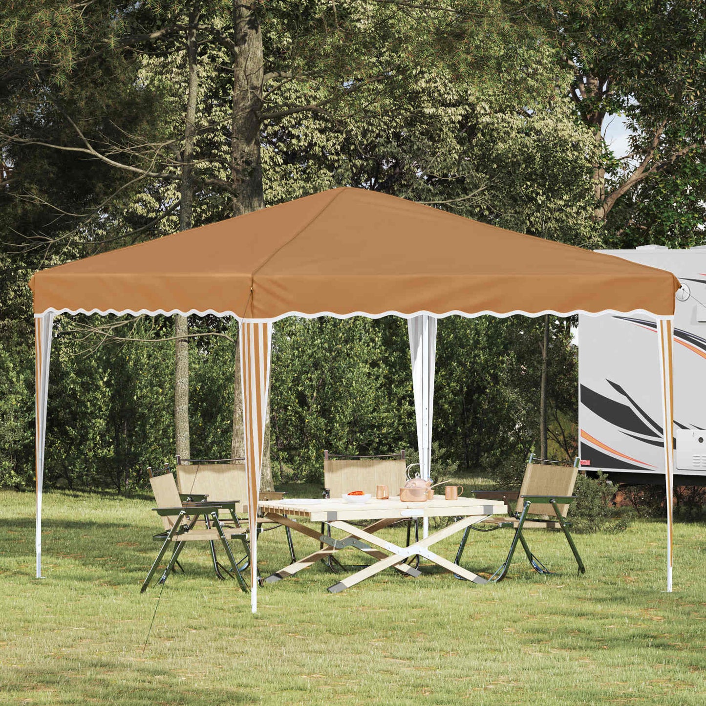 Tenda per feste a pop-up 288 x 288 x 245 cm Beige | homemem39