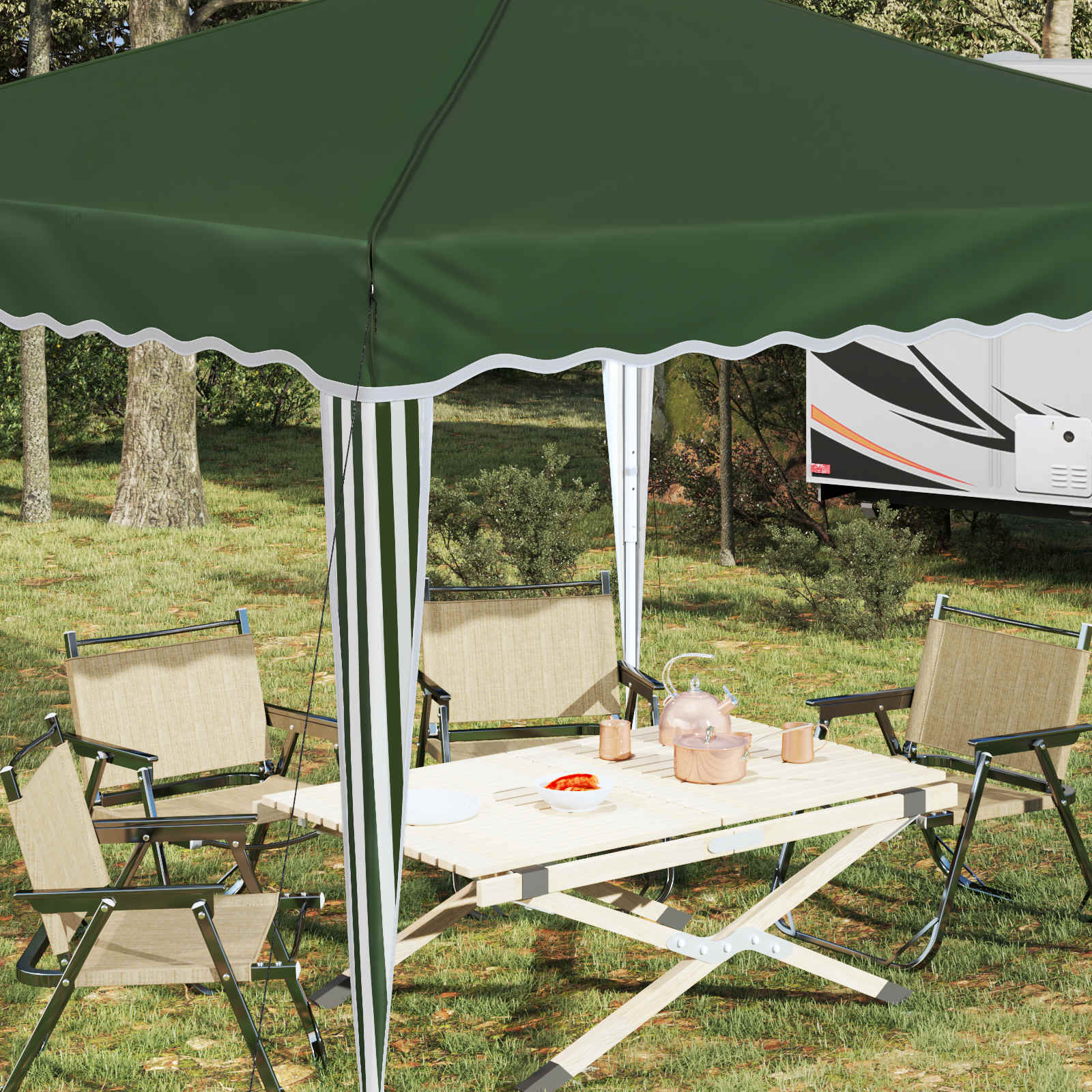Tenda per feste a pop-up 288 x 288 x 245 cm Verde | homemem39