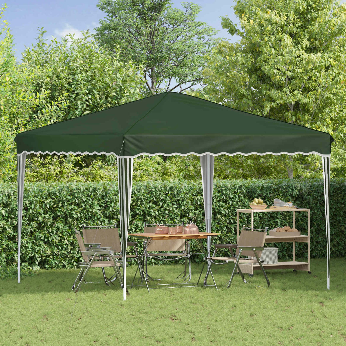 Tenda per feste a pop-up 288 x 288 x 245 cm Verde
