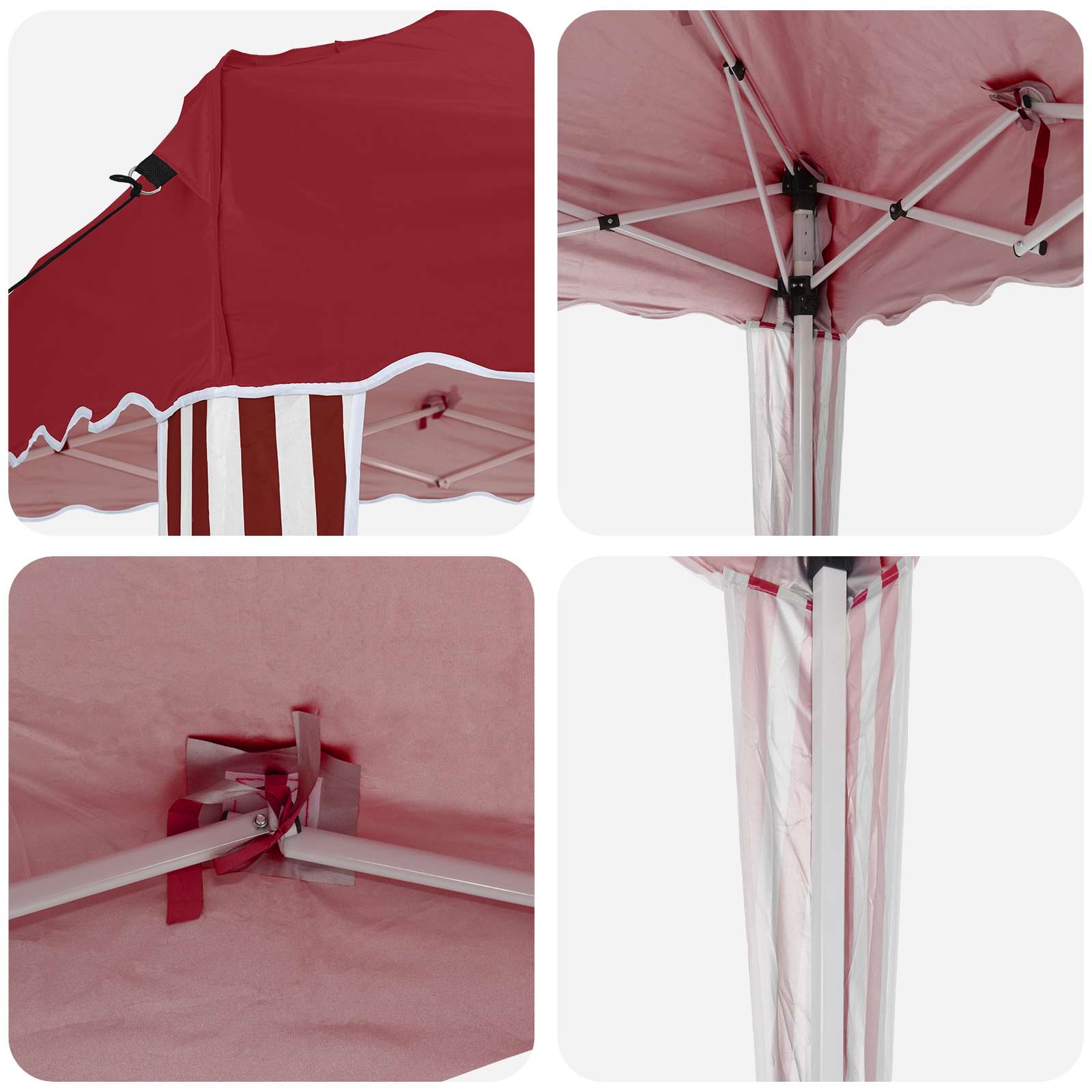 Tenda per feste a pop-up 288 x 288 x 245 cm Borgogna | homemem39