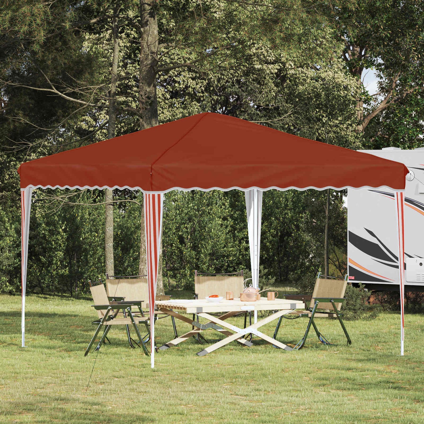 Tenda per feste a pop-up 288 x 288 x 245 cm Terracotta | homemem39